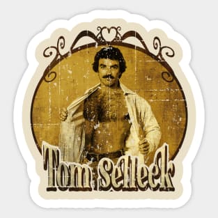 Tom Selleck 80s Aesthetic Sticker